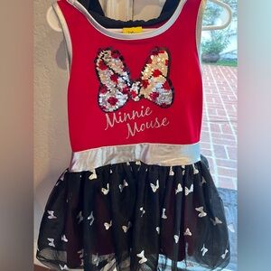 Minnie Mouse with ears and tulle tutu plus sequins!